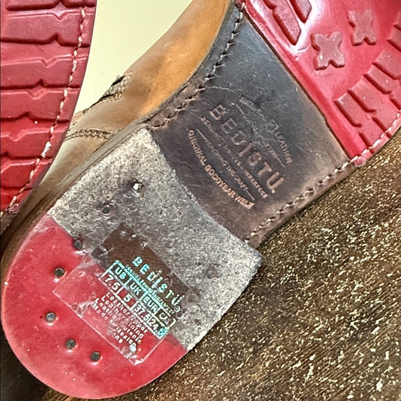 Bed|Stu Gogo Lug Brown Leather Mid-calf leather boot - Picture 11 of 11